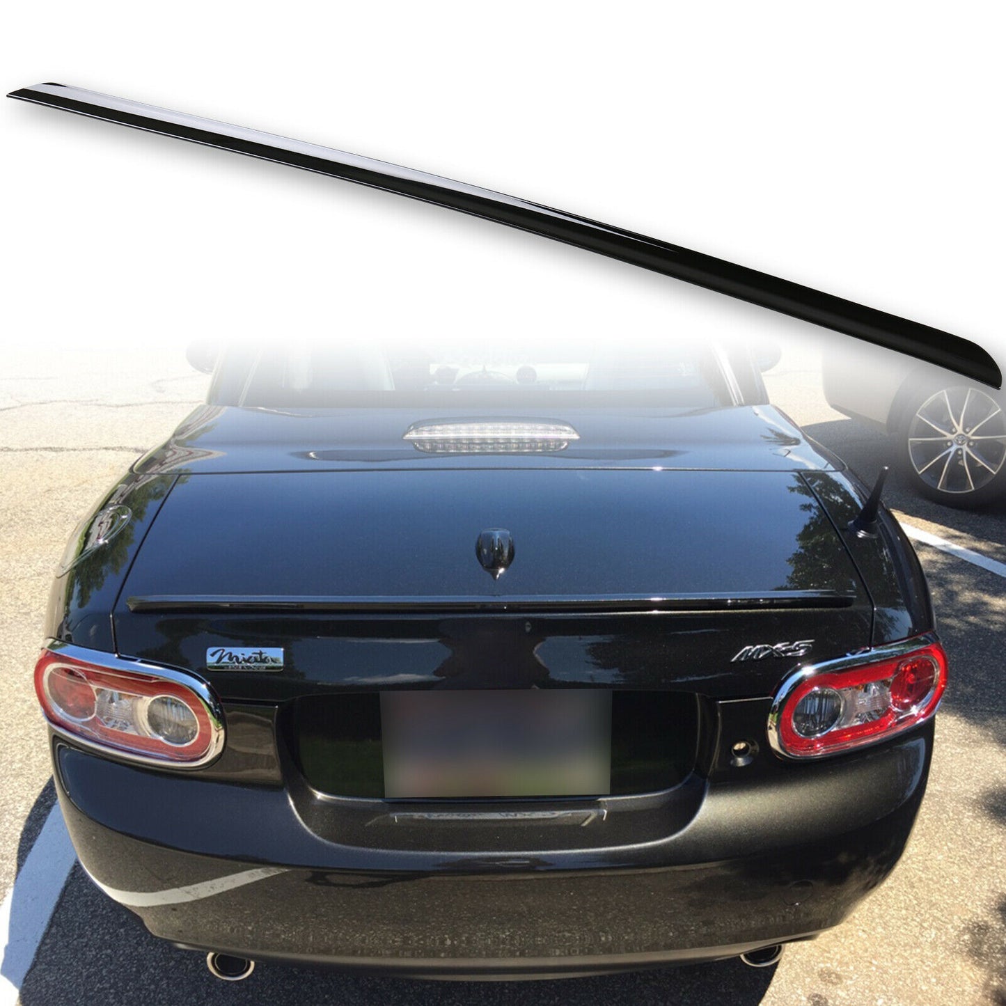 PAINTED TRUNK LIP SPOILER FOR MERCEDES-BENZ E CLASS W211 2002-08  - 744 SILVER