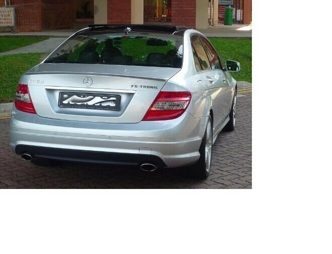 PAINTED MERCEDES-BENZ W204 TRUNK LIP SPOILER  SILVER #744