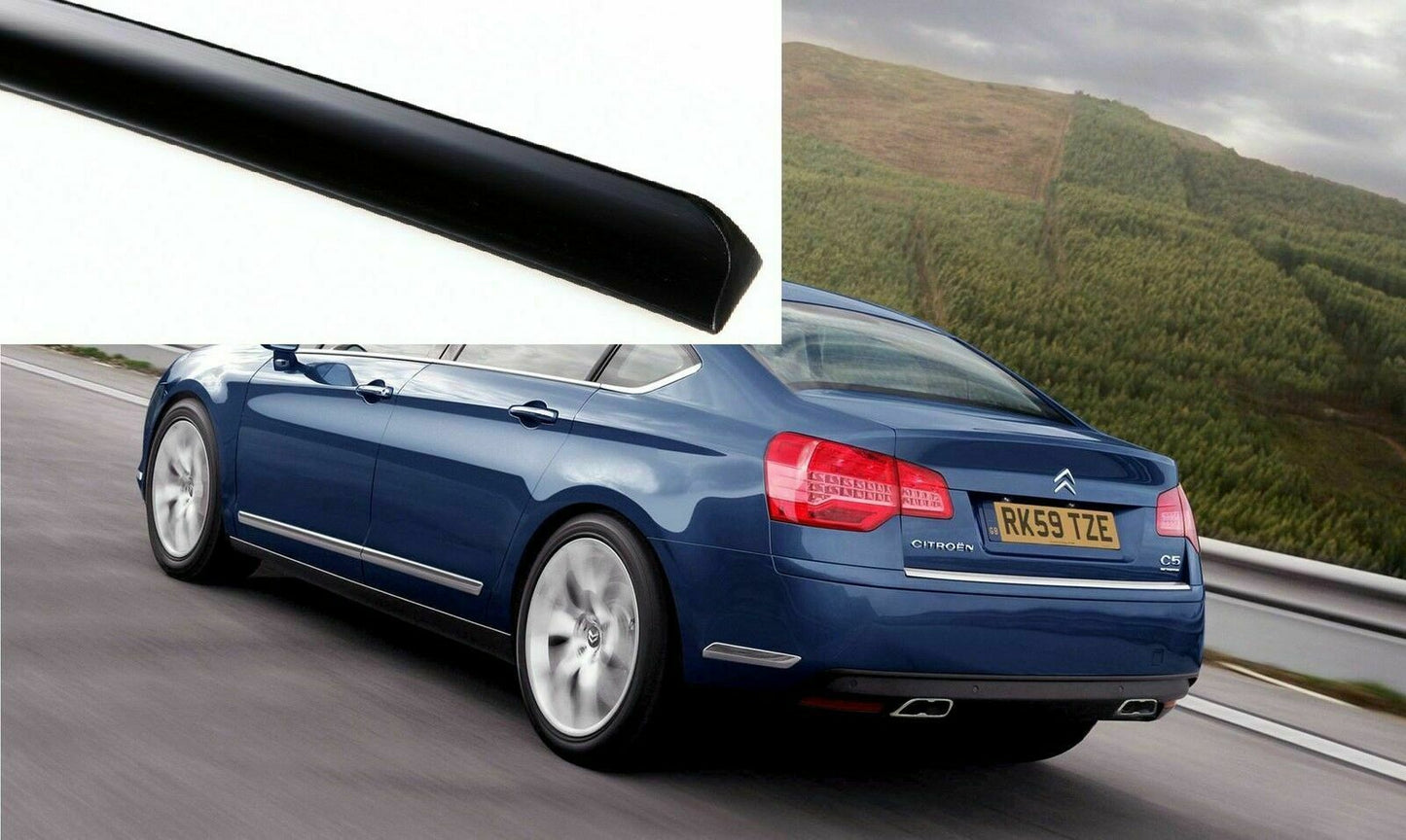 UNPAINTED Trunk Lip Spoiler for Citroen C5 Saloon MK III 2008-2016 - Matte Black