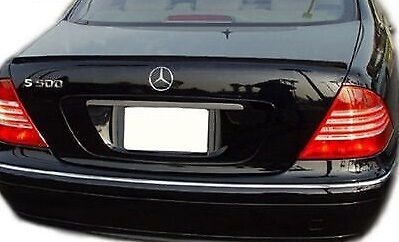 PAINTED TRUNK LIP SPOILER SPOILER MERCEDES BENZ  For W210 W220 -GLOSS BLACK