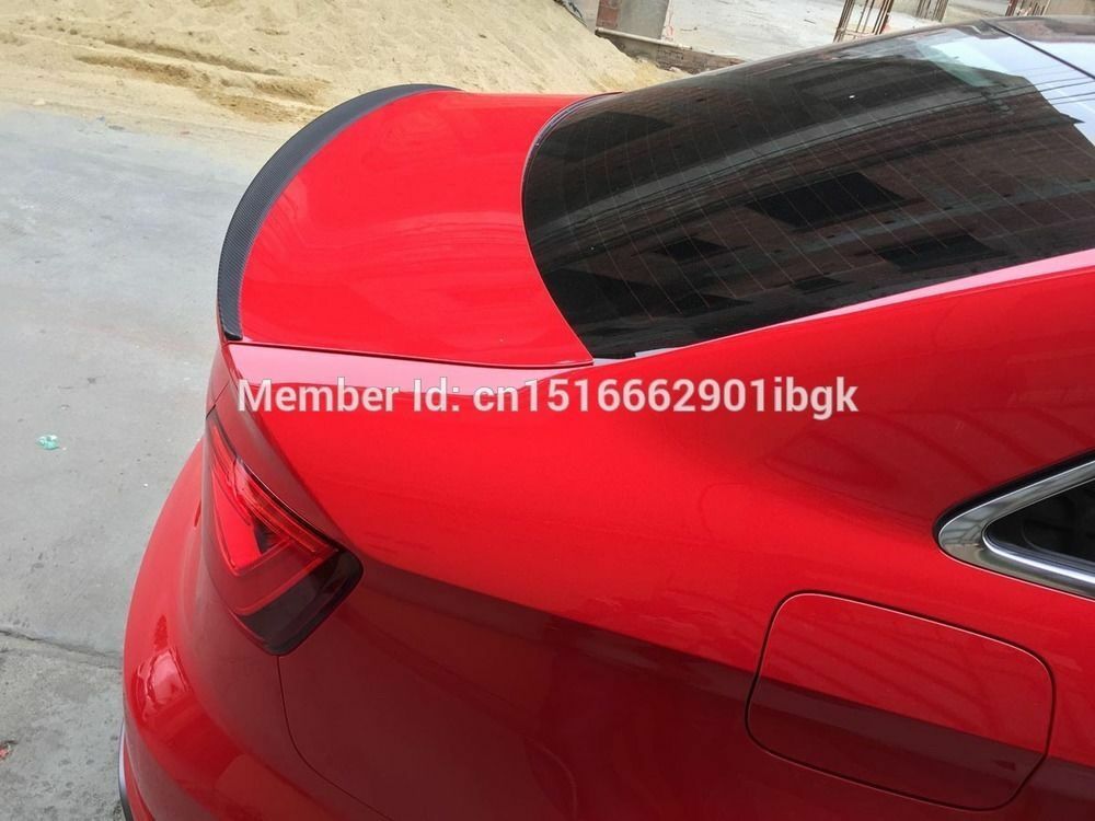 Boot Lip Spoiler for Audi A3 S3 8V 2014-2017 4WD Painted